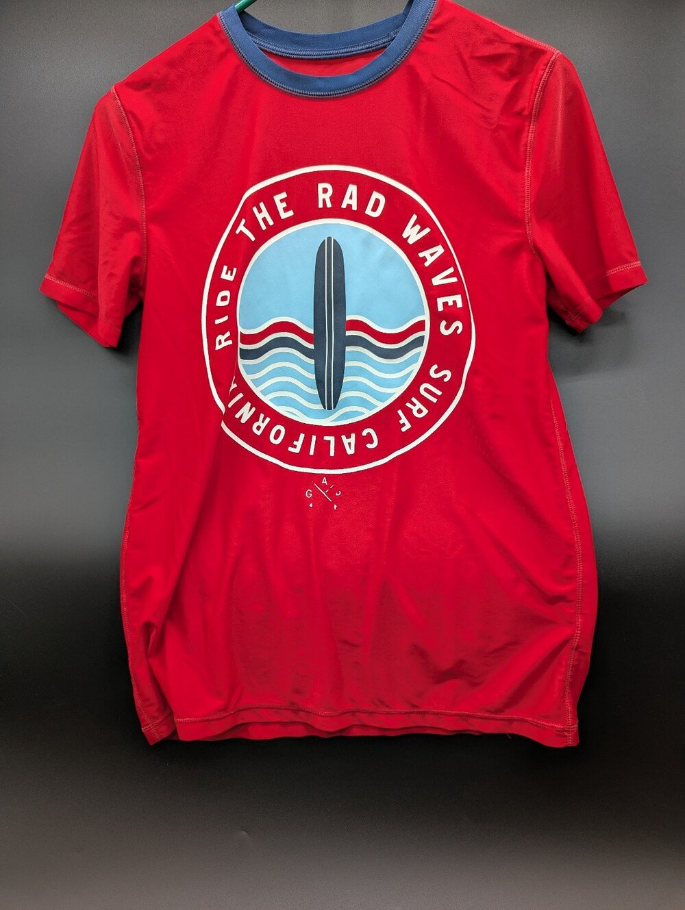 GAP KIDS Red SWIM SHIRT Rash Guard. Size xxl short sleeve child boy